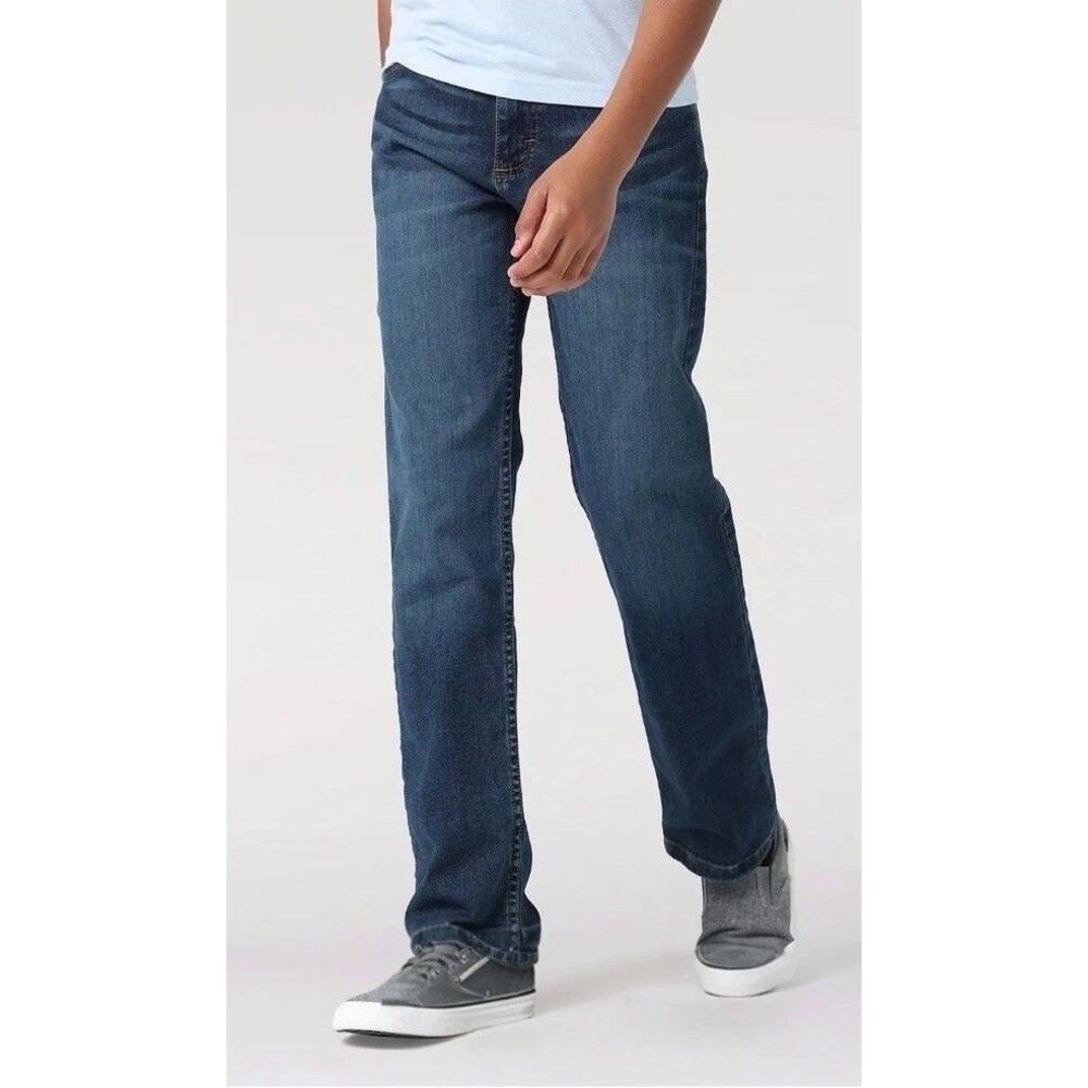 Wrangler Boys Five Star Classic Straight Jeans 12 Slim Free to Stretch